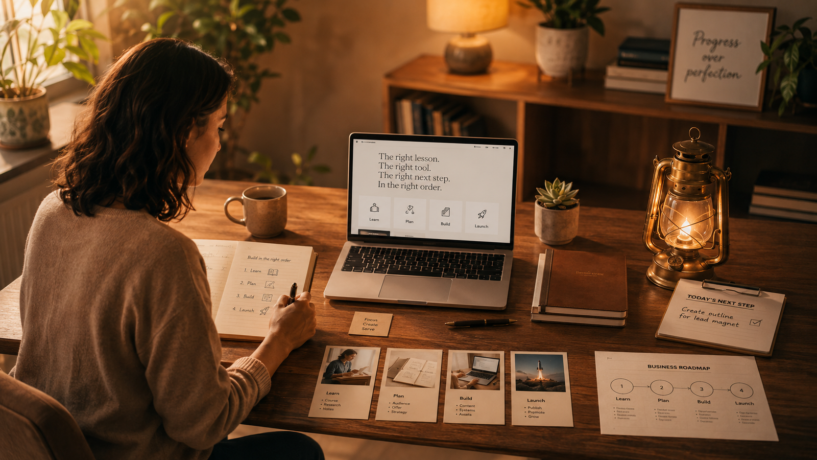A prepared workspace for examining a consequential decision